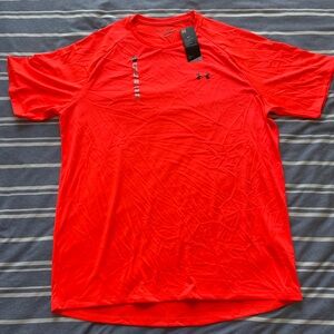 Under Armour Men's Red/Orange Performance Shirt